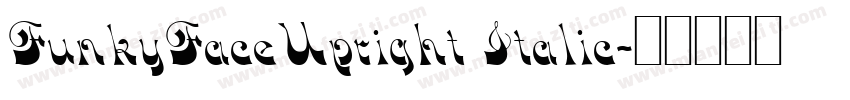 FunkyFaceUpright Italic字体转换